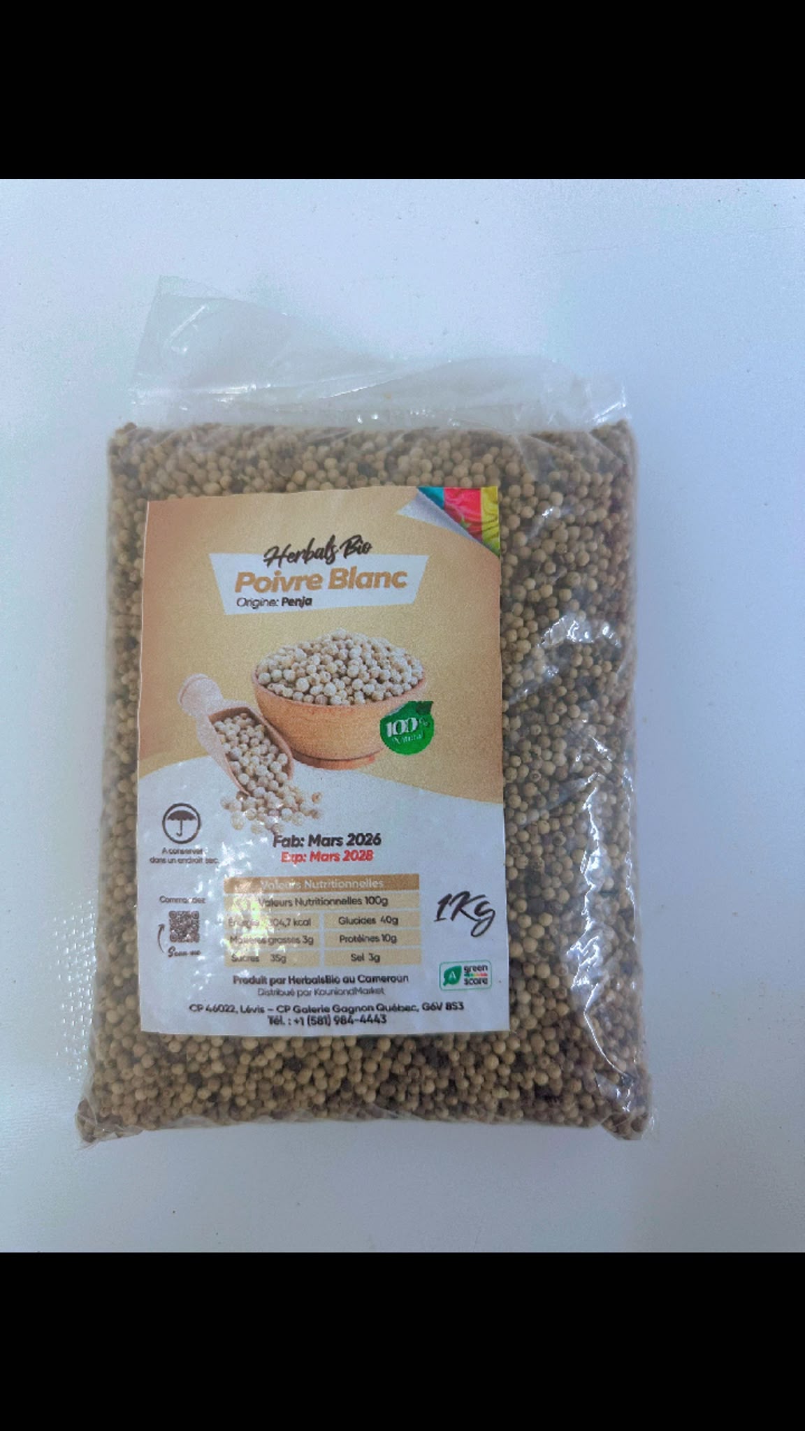Poivre blanc - 100g